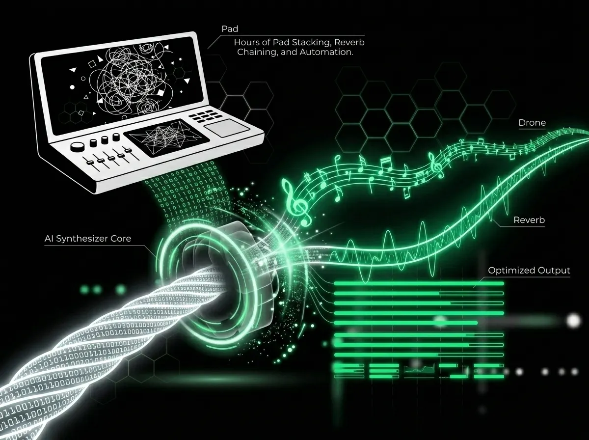 合成セットアップなしで大気的な深みを