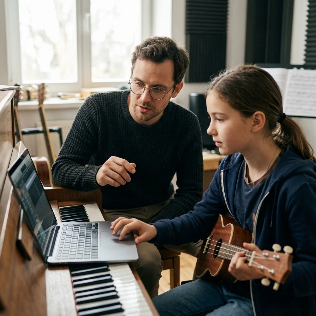 音楽教師と学生