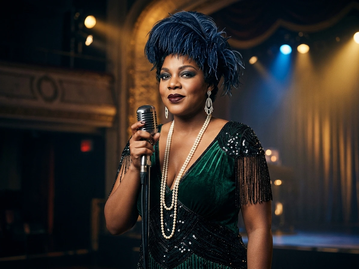 Stylized portrait of Bessie Smith