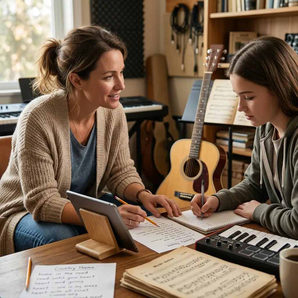 Professeurs de musique et élèves