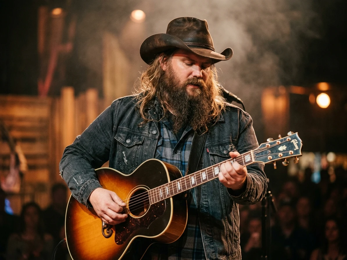 Retrato estilizado de Chris Stapleton