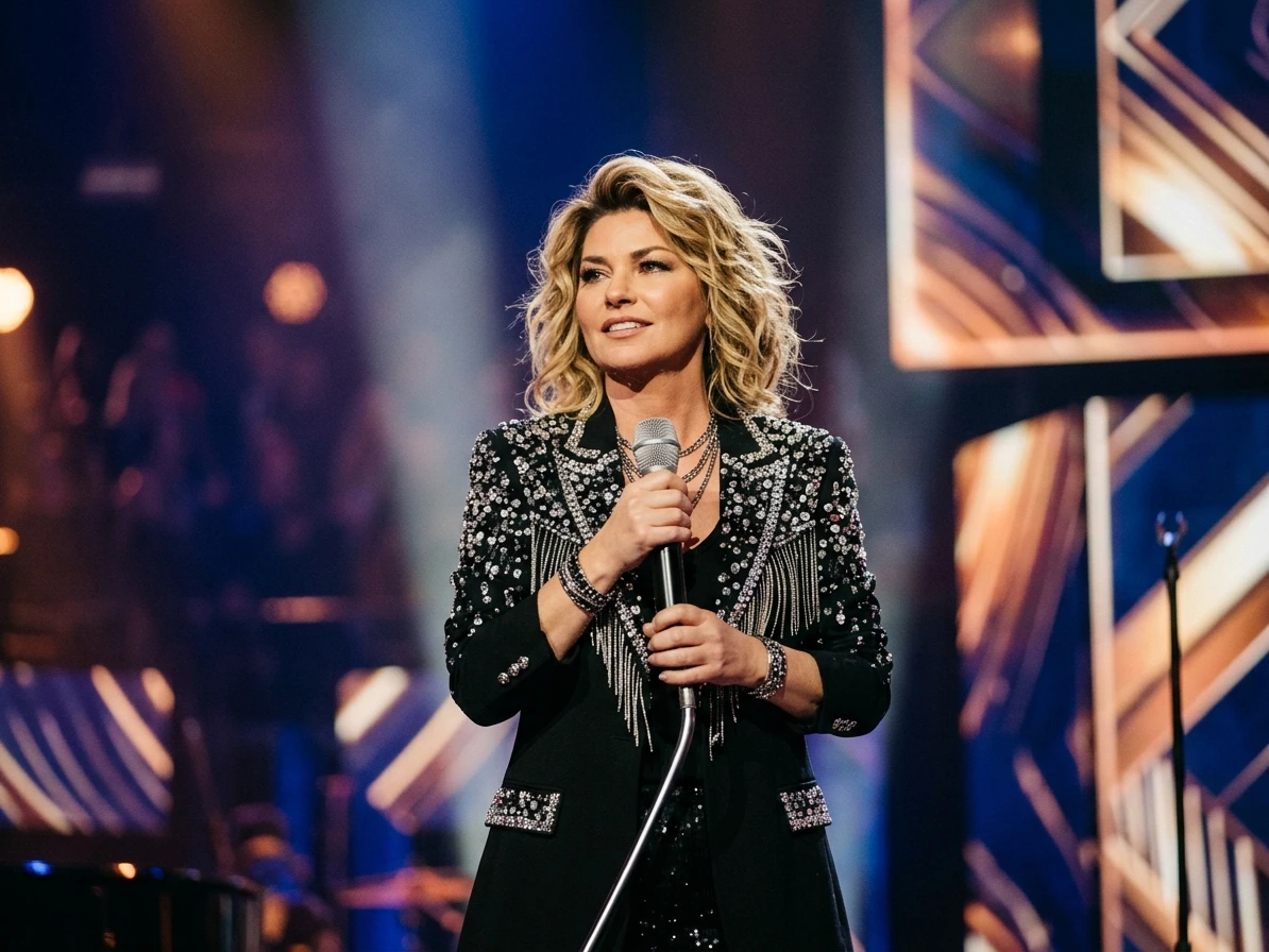 Retrato estilizado de Shania Twain