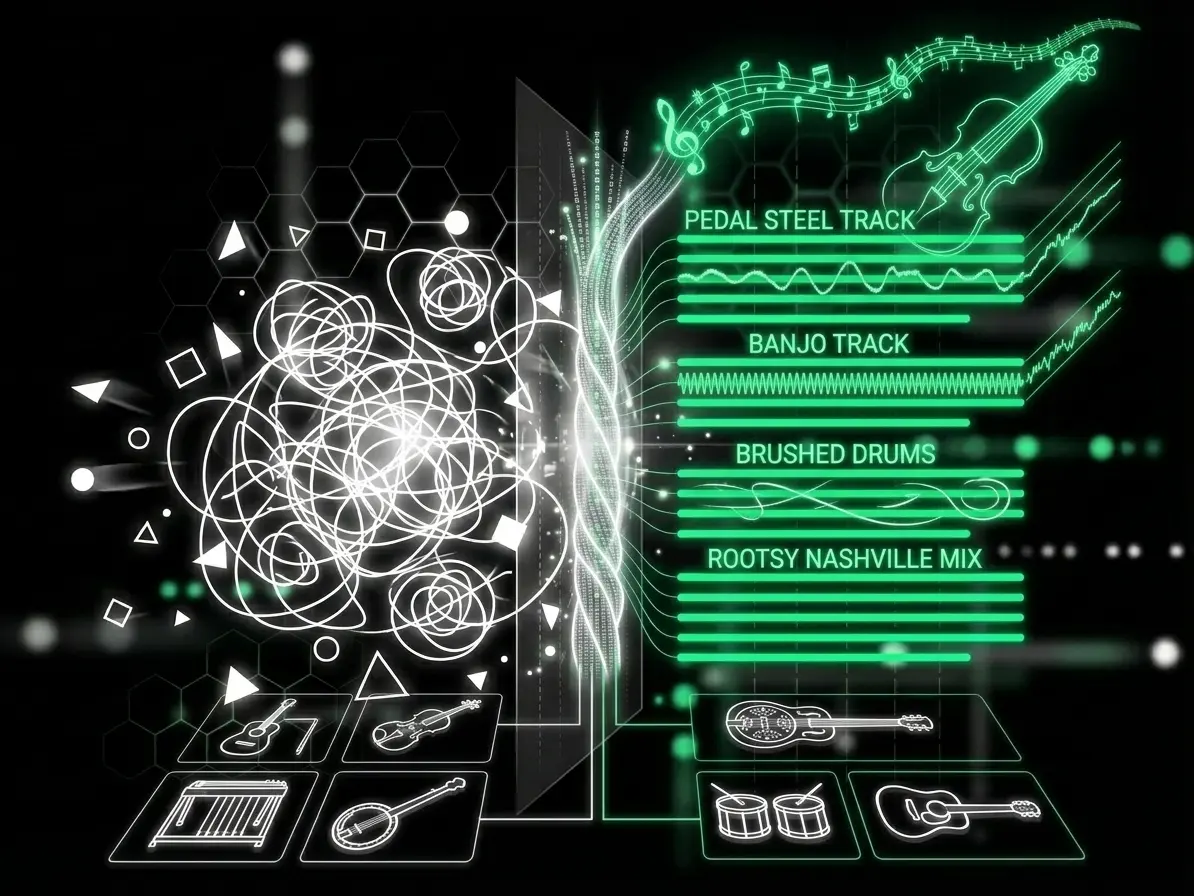 真正的乡村乐器会出现在混音里