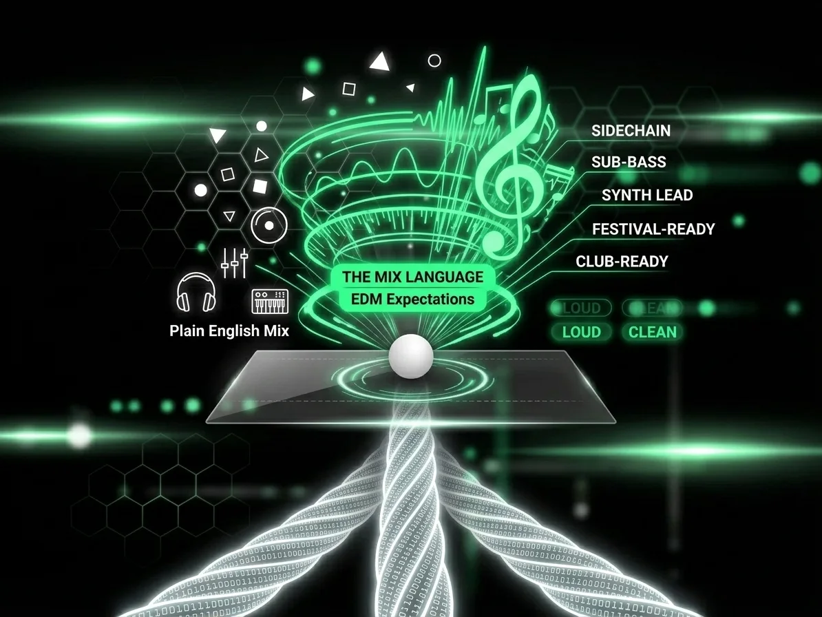 ミックスの言語が EDM の期待に合っている