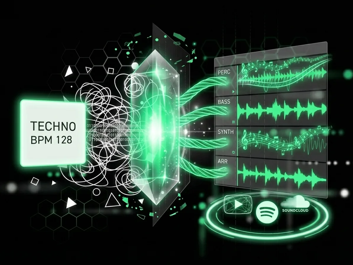 テキストから始めて DAW に持ち込める