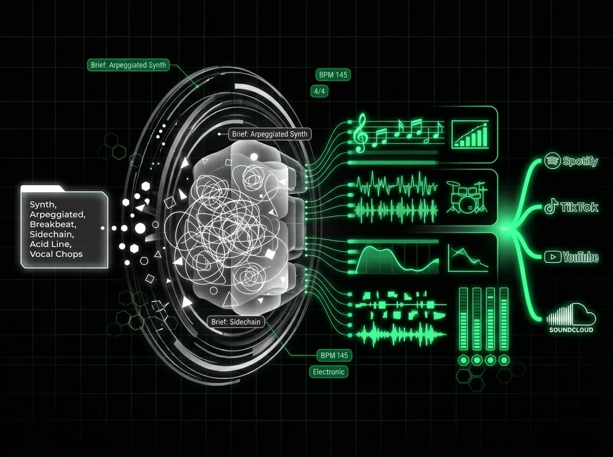 Synths Bass and Drums Follow the Brief