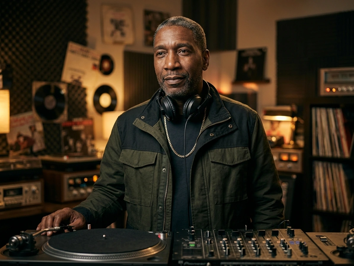 Grandmaster Flash のスタイライズ肖像