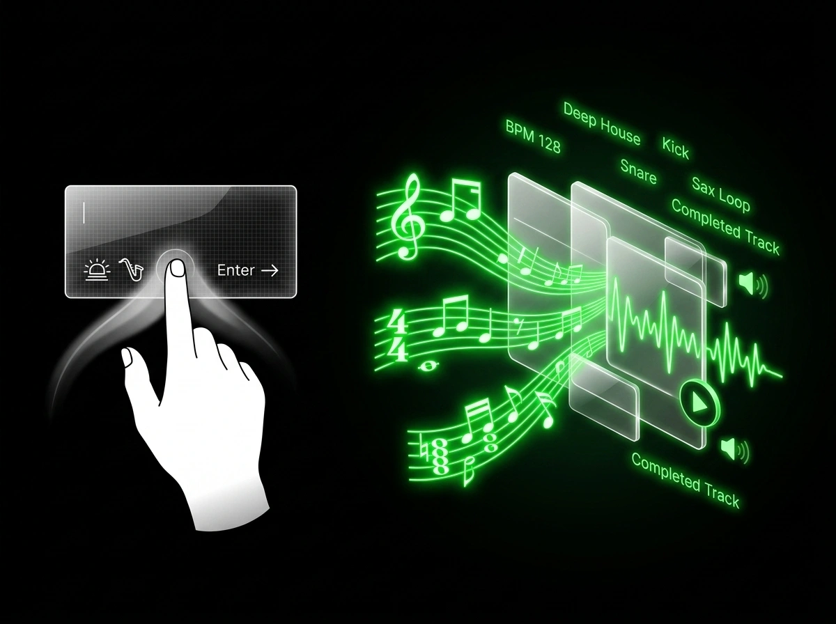 1つのプロンプトから即座に結果が出る