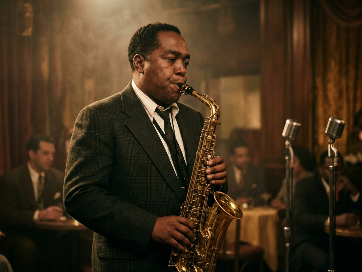 Charlie Parker 真人编辑风肖像