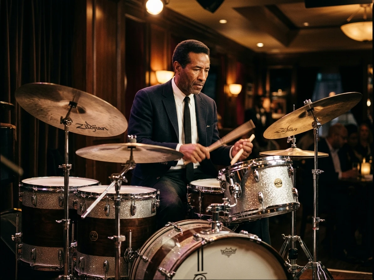 Max Roach 真人编辑风肖像