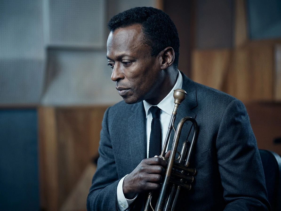 Miles Davis 真人编辑风肖像