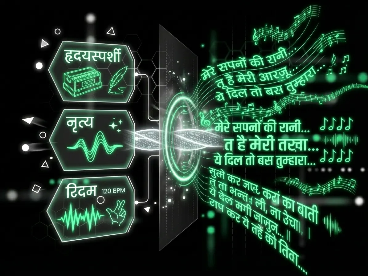 Modele Bollywood pop rap e linhas de ghazal