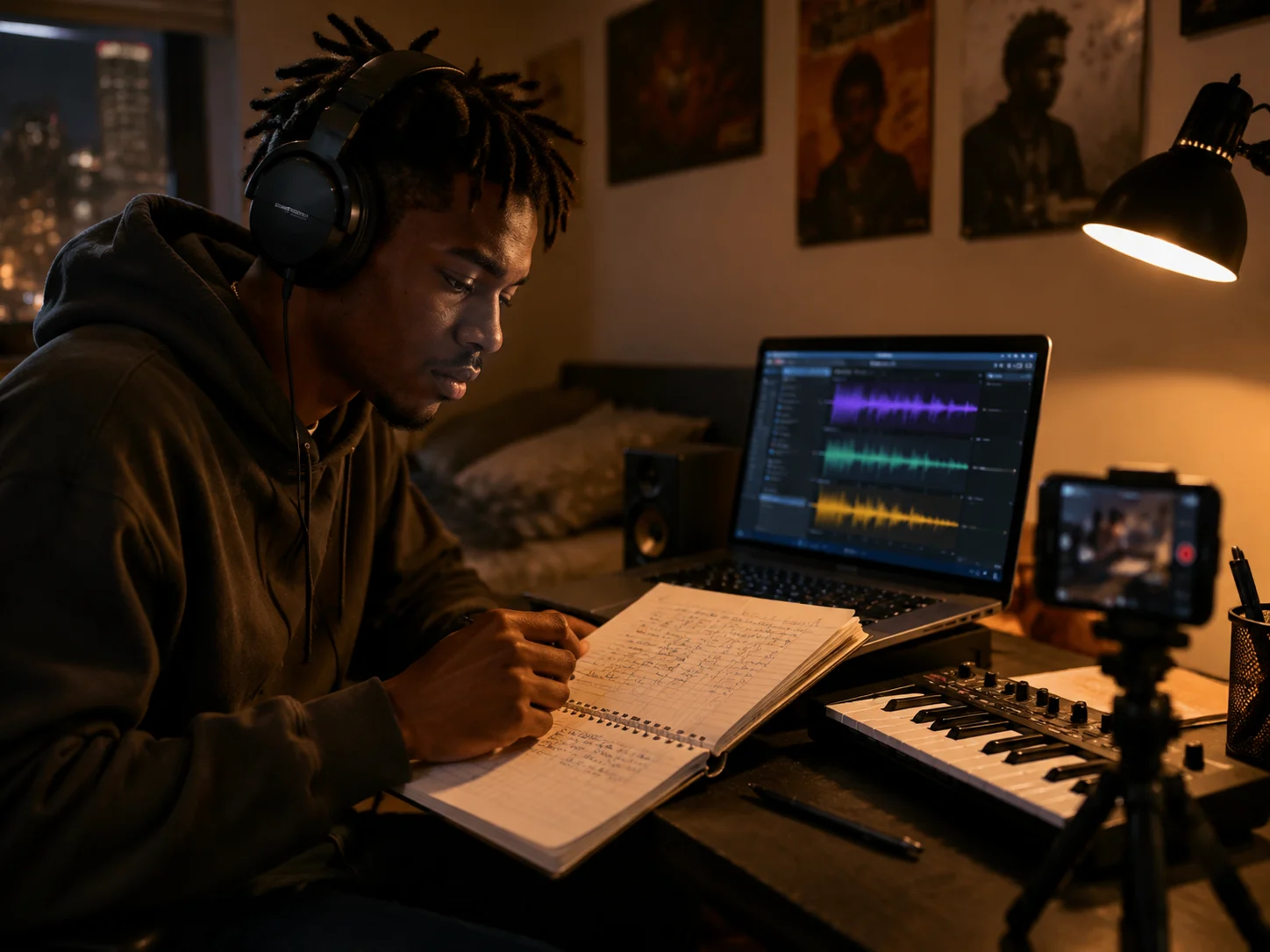 Flujo de trabajo completo de canciones de rap