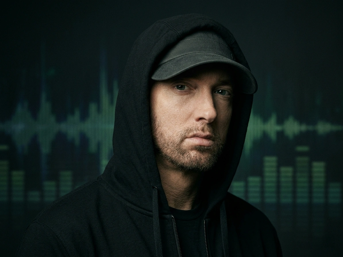 Stilisiertes Porträt von Eminem