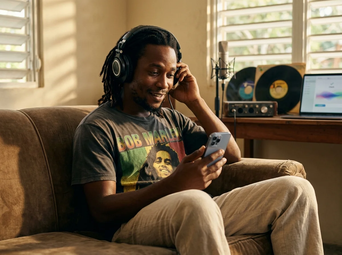 Reggae sans droits sans chasse d'échantillons