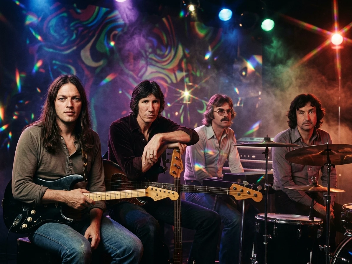 Pink Floyd 真人编辑风肖像