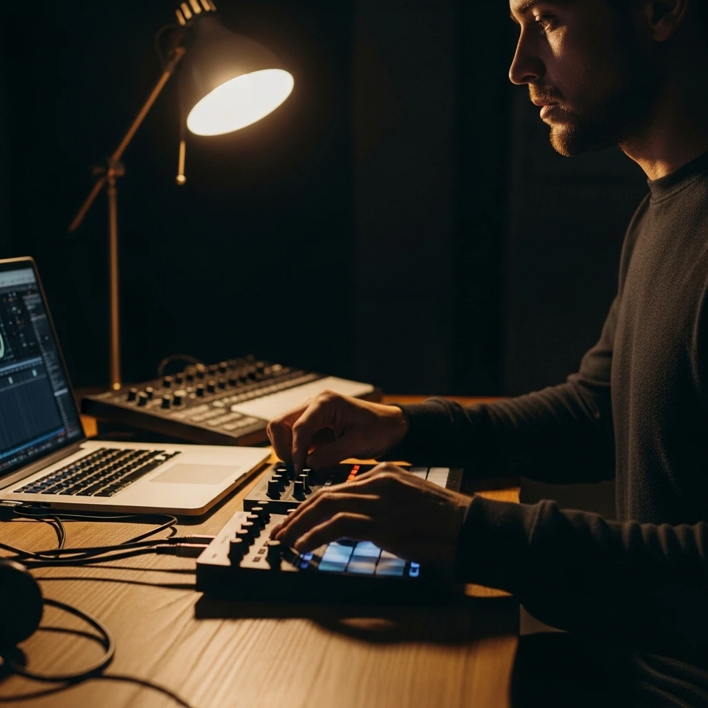 DJがマッシュアップを作成
