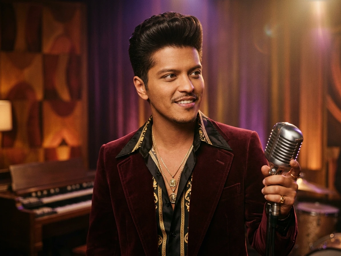 Bruno Mars 真人编辑风肖像
